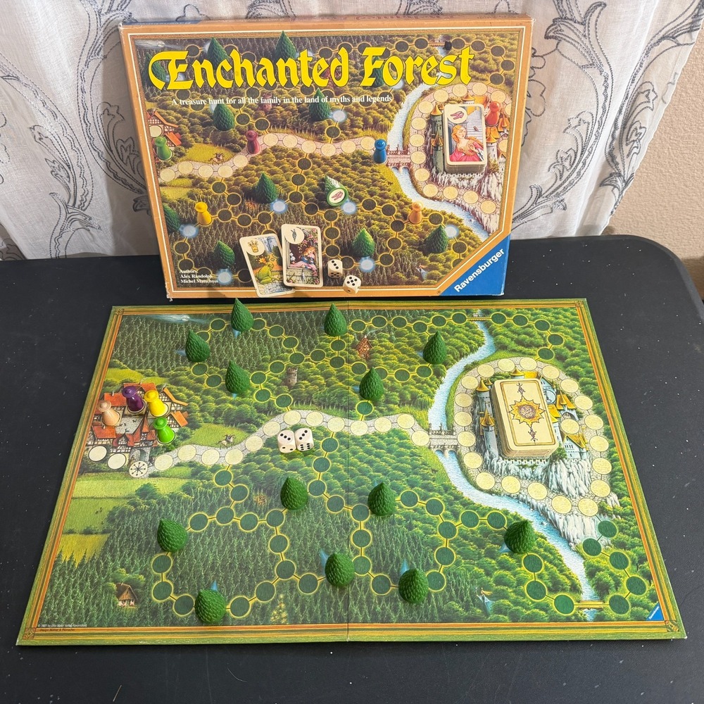 Vintage Enchanted Forest Board Game Ravensburger 1982 First Edition Germany 80s